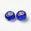 12/0 Grade A Transparent Silver Lined Round Glass Seed Beads X-SEED-A022-F12-74-2