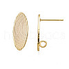 Brass Stud Earring Findings KK-N231-280-2