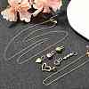 Cubic Zirconia & Glass Heart Pendant & Necklaces & Bracelets Sets SJEW-Q002-08G-4