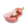 Brass Enamel Pendants KK-E093-03G-B-2