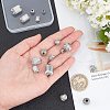 Unicraftale 16Pcs 8 Style 304 Stainless Steel Corrugated Beads STAS-UN0026-35-2