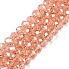 Electroplate Glass Beads Strands EGLA-A044-T6mm-A21-1
