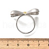 Bowknot 304 Stainless Steel Finger Rings for Women RJEW-G339-05GP-01-3
