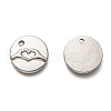Non-Tarnish 304 Stainless Steel ASL Charms X-STAS-L260-006P-2