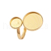 304 Stainless Steel Open Cuff Ring Findings STAS-E124-05J-G-1