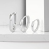 3Pcs S925 Sterling Silver Hoop Earrings UA6918-2-2