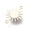 Natural Mixed Gemstone Connector Charms PALLOY-JF01938-6