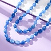 Natural Dyed Malaysia Jade Tumble Stone Nuggets Beaded Long Necklaces for Women NJEW-F340-A06-1