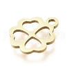 Ion Plating(IP) 304 Stainless Steel Charms STAS-K263-57B-G-2