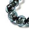 Handmade Dichroic Foil Glass Beads Strands DICH-U001-06H-3