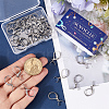 SUNNYCLUE 40Pcs 304 Stainless Steel Leverback Earring Findings STAS-SC0009-31P-3