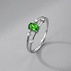 925 Sterling Silver Natural Opal Adjustable Finger Rings LA8882-1