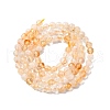 Natural Citrine Beads Strands G-O166-15-4mm-01-4