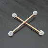 316L Surgical Stainless Steel Round Ball Bar Industrial Barbell Cartilage Earrings FS-WG6688D-02-1