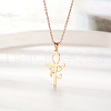 Fashionable stainless steel pendant necklace suitable for daily wear for women. AI3619-3-1