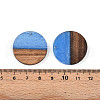 Opaque Resin & Walnut Wood Pendants RESI-S389-025A-C01-3