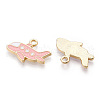 Alloy Enamel Pendants PALLOY-S133-010B-2