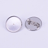 Stainless Steel Brooch Findings STAS-WH0016-07P-2