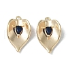 Brass Cubic Zirconia Pendants KK-H482-12G-02-1