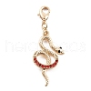 Alloy Rhinestone Pendant Decoration HJEW-P021-01H-G-1