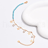 Fashionable Brass Star Tassel Anklets for women QD3125-1
