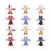 12Pcs 6 Style Cellulose Acetate(Resin) Pendants KY-TA0001-19-7