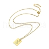 Birthday Flower 304 Stainless Steel Pendant Nacklaces For Women STAS-S124-03G-12-2