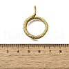 304 Stainless Steel Snake Wrap Cuff Rings for Women RJEW-A060-01G-3