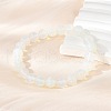 Opalite Beaded Stretch Bracelets X-BJEW-F203-01-5