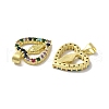 Brass Micro Pave Cubic Zirconia Pendant KK-H487-12G-2