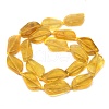 Natural Yellow Fluorite Beads Strands G-G106-F03-01-2