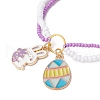Easter Glass Seed Beads Braided Bead Bracelets BJEW-MZ00150-04-3