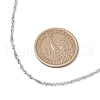 304 Stainless Steel Singapore Chain Necklaces NJEW-JN05167-02-3