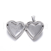 Tarnish Resistant 316 Stainless Steel Locket Pendants STAS-N0016-05P-3