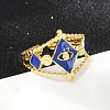 304 Stainless Steel Adjustable Cuff Rings RJEW-Q015-02G-A-5