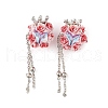Handmade Luminous Polymer Clay Rhinestone Beads CLAY-H003-09P-02-2