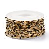 Ion Plating(IP) 304 Stainless Steel Enamel Curb Chains CHS-P013-01G-02-3