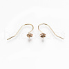 Brass Earring Hooks KK-N231-219-NF-1