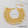 Bohemian Ethnic Style Brass Bell Charm Anklets with Tassels for Women AN9396-5