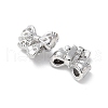 Brass Micro Pave Clear Cubic Zirconia Pendants KK-A236-17P-2