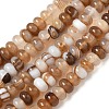 Natural Banded Agate Beads Strands G-F790-I01-01J-2