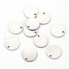 201 Stainless Steel Stamping Blank Tag Pendants STAS-T058-12mm-P-1