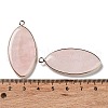 Natural Rose Quartz Pendants G-G063-03E-3