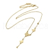 Ion Plating(IP) Butterfly Pendant Necklaces NJEW-K265-01G-1