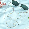 304 Stainless Steel Enamel Heart Link Eyeglasses Chains AJEW-EH00402-1