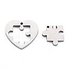 Non-Tarnish 304 Stainless Steel Pendants STAS-N095-034-3