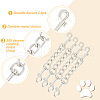 GOMAKERER 4Pcs Alloy Double Swivel Clasps FIND-GO0001-81P-3