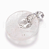 Natural Quartz Crystal Pendants G-F573-C13-3