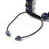 10mm Round Natural Sodalite Braided Bead Bracelets BJEW-C067-01C-03-4