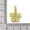 Brass Micro Pave Cubic Zirconia Pendants KK-Z102-15G-3